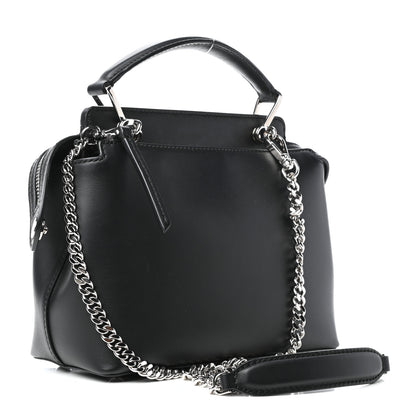Fendi Vitello Baltico Hypnoteyes Studded Small Dotcom Click Chain Satchel Black 4 of 11