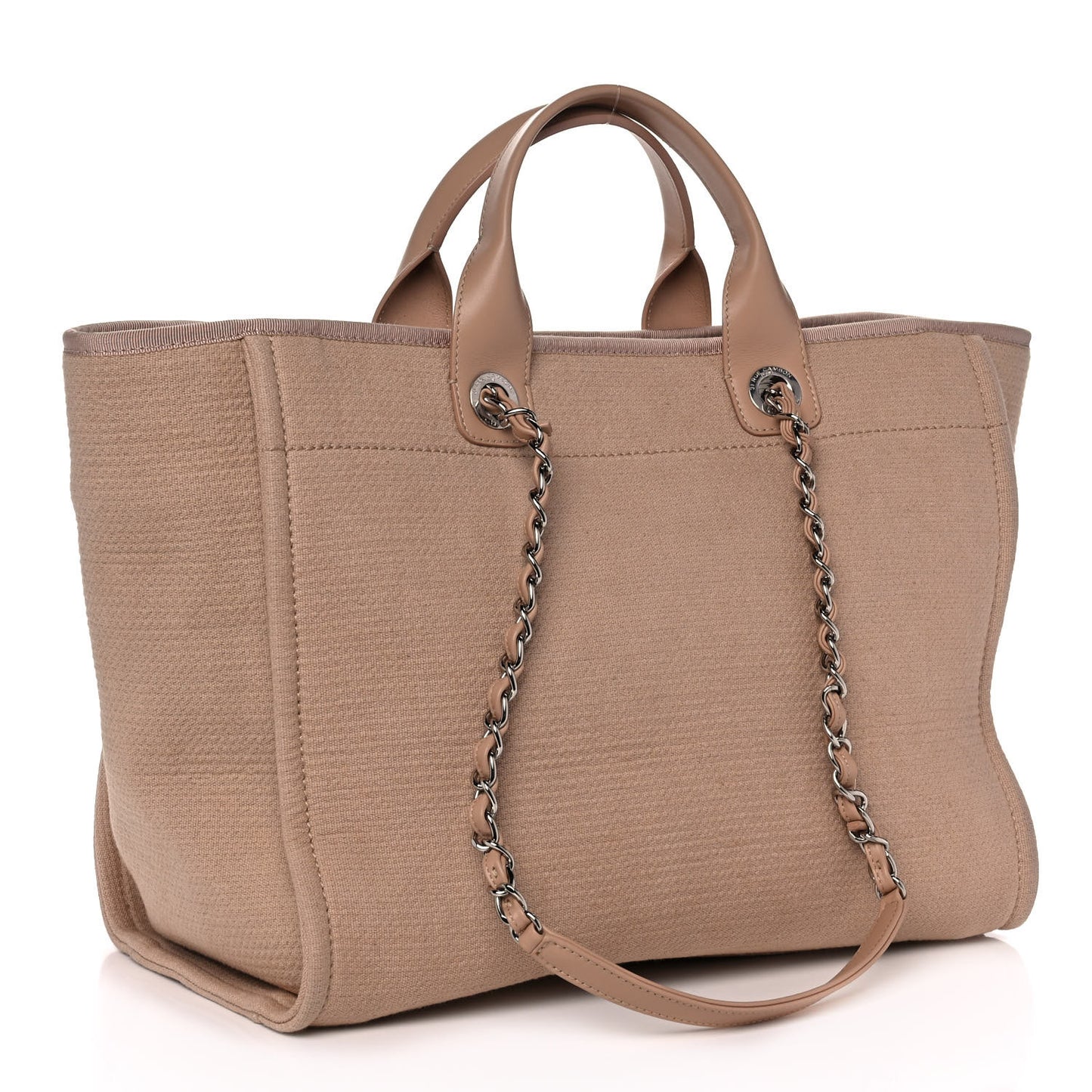 Mixed Fibers Deauville Tote Beige