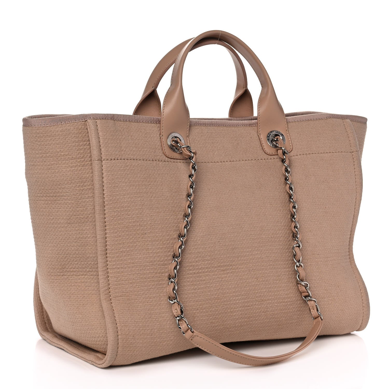 Chanel Mixed Fibers Deauville Tote Beige 2 of 12