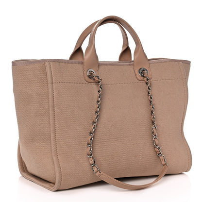 Chanel Mixed Fibers Deauville Tote Beige 2 of 12