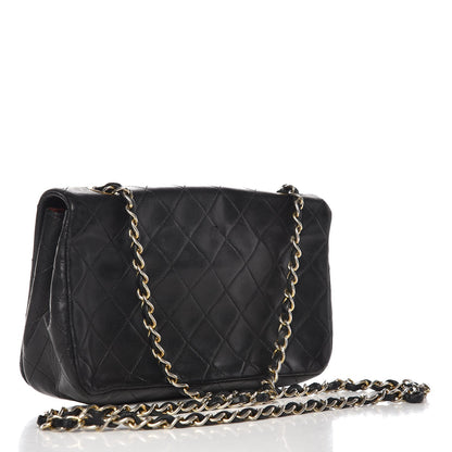 Chanel Lambskin Quilted Small Single Flap Black 3 of 10