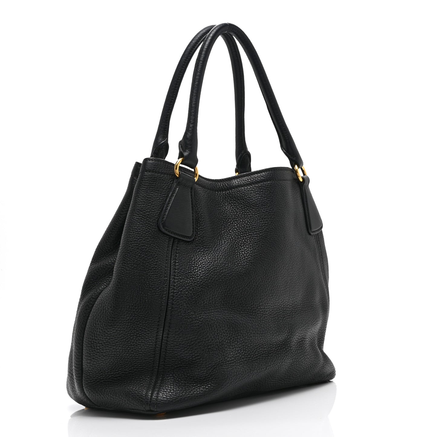 Vitello Daino Tote Black
