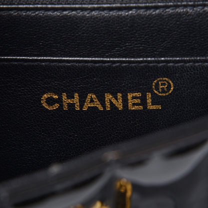 Chanel Patent Vertical Quilted Medium Single Flap Black 10 of 13