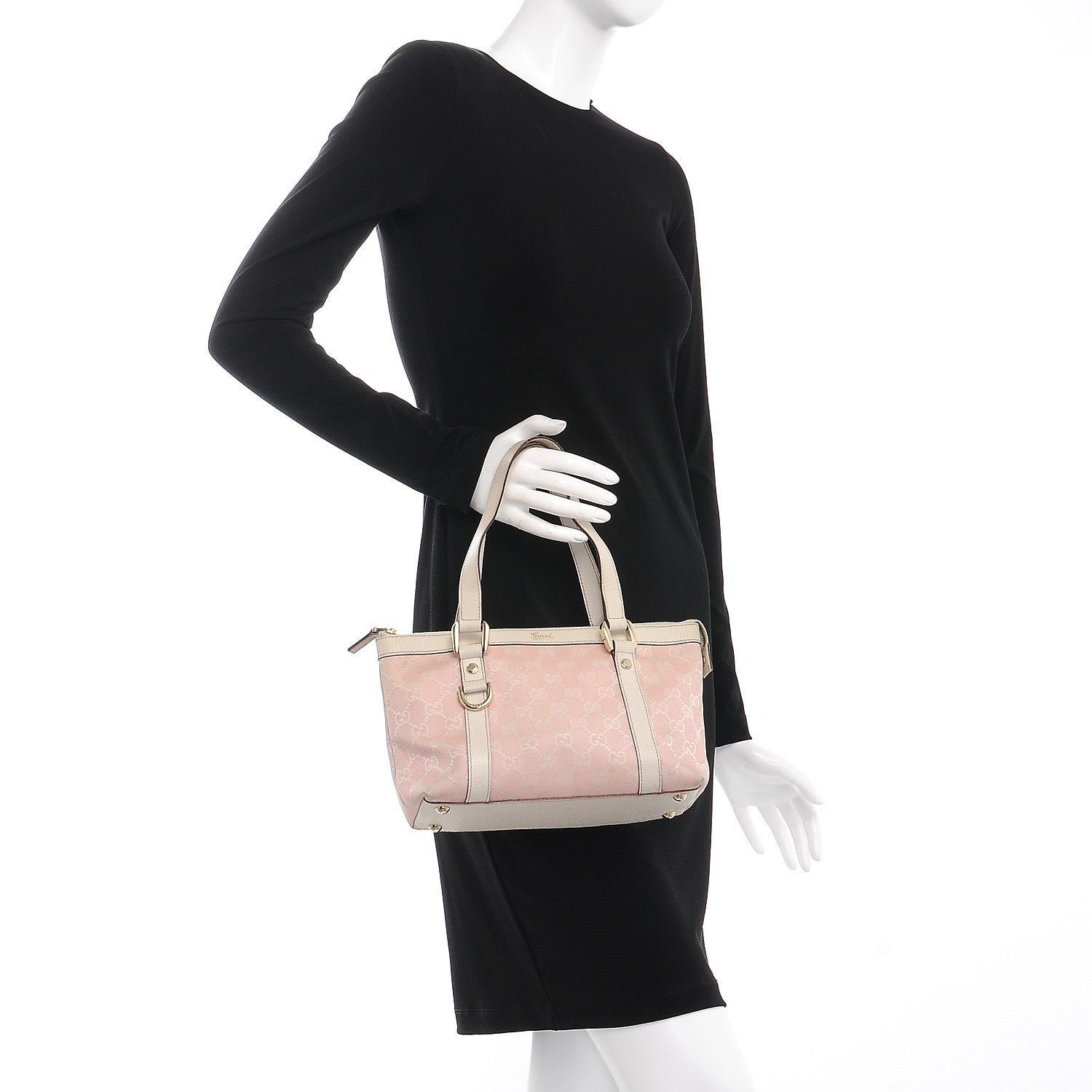 Gucci Monogram Small Abbey Tote Pink 2 of 9