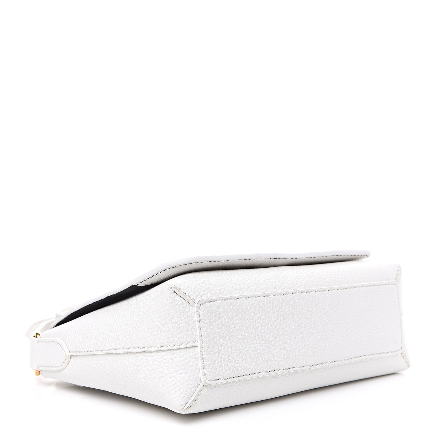 Soft Calfskin Small Burleigh Crossbody Bag Chalk White