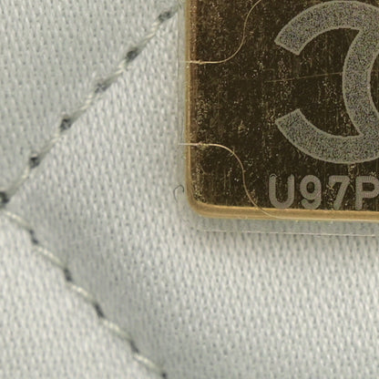 Chanel Shiny Calfskin Quilted Chanel 22 Light Blue 8 of 11