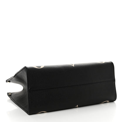 Louis Vuitton Empreinte Monogram Giant Onthego MM Black Beige 4 of 15
