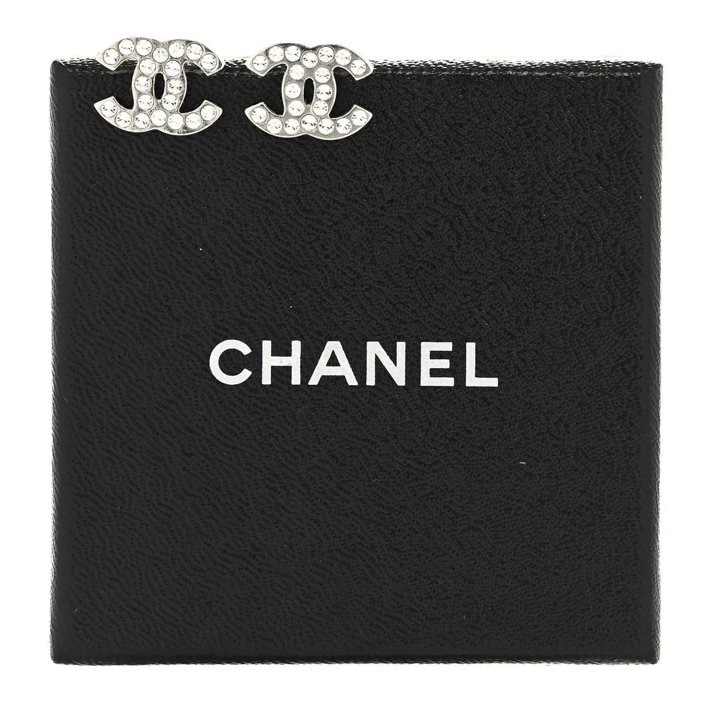 Crystal CC Earrings Silver