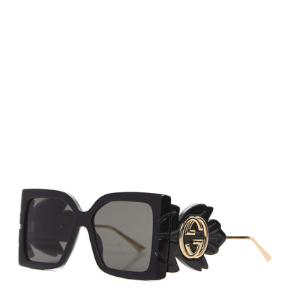 Gucci Acetate Square Frame Wing Sunglasses GG0535S Black 1 of 7