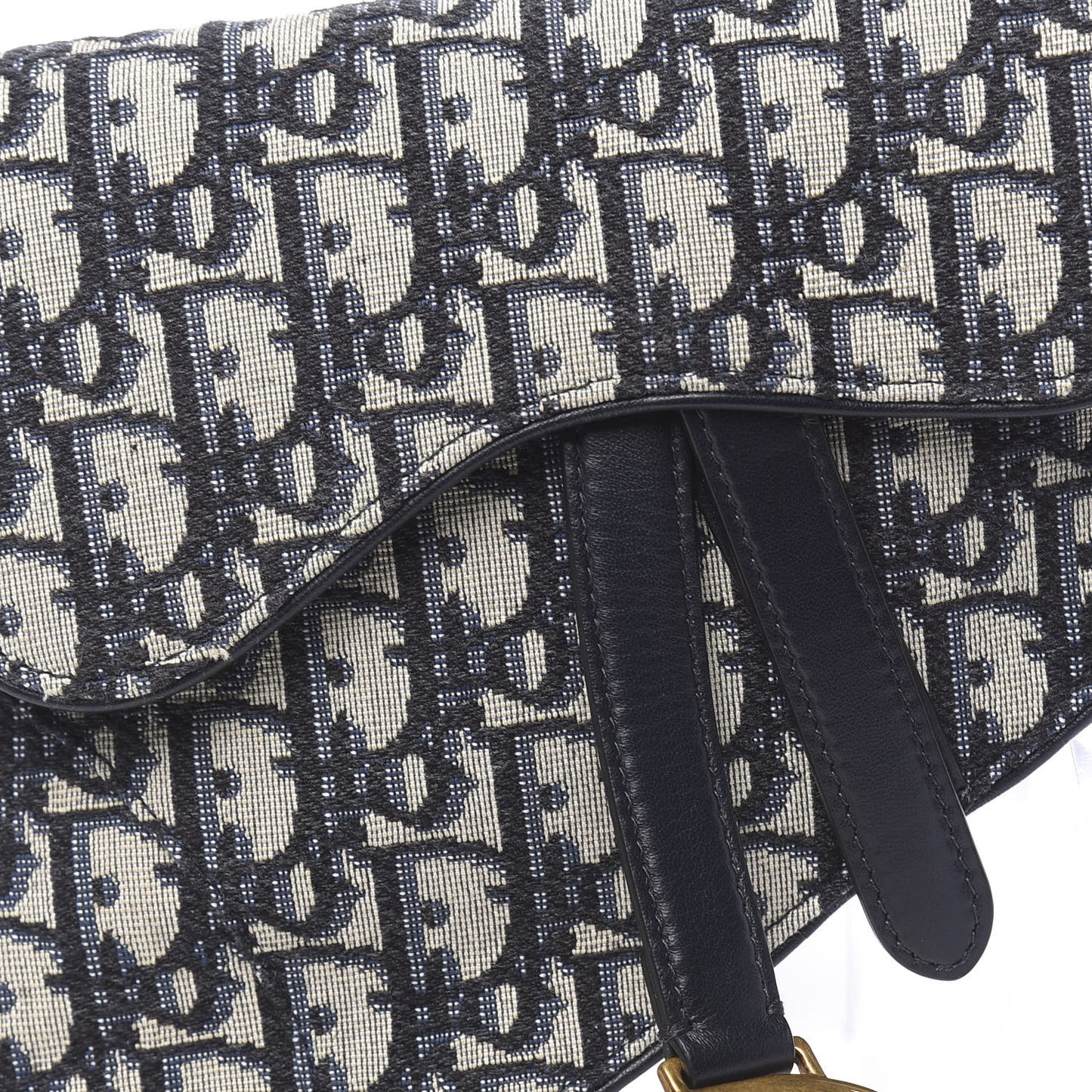 Oblique Saddle Belt Bag Blue