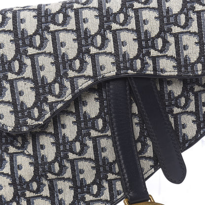 Christian Dior Oblique Saddle Belt Bag Blue 9 of 9