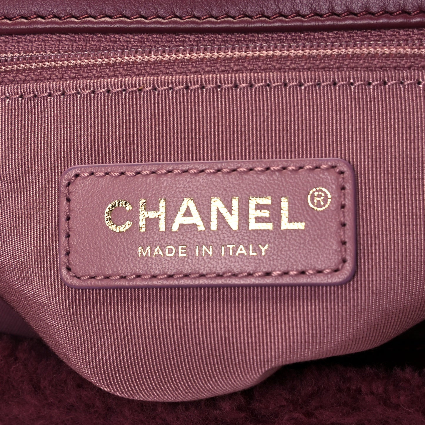 Shearling Lambskin Medium Coco Handle Flap Pink