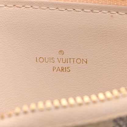 Louis Vuitton Damier Azur Felicie Chain Wallet Zippered Insert Rose Ballerine 6 of 6