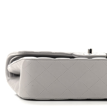 Chanel Lambskin Quilted Medium Double Flap Grey 7 of 8