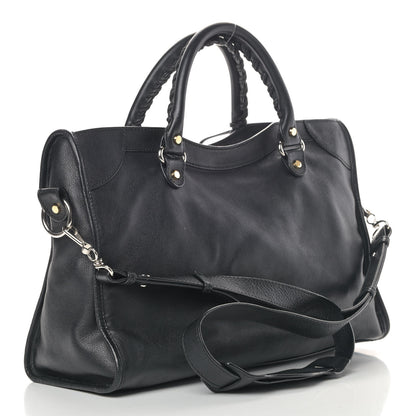 Balenciaga Veau Amp Plate Gold Hardware City Black 3 of 16