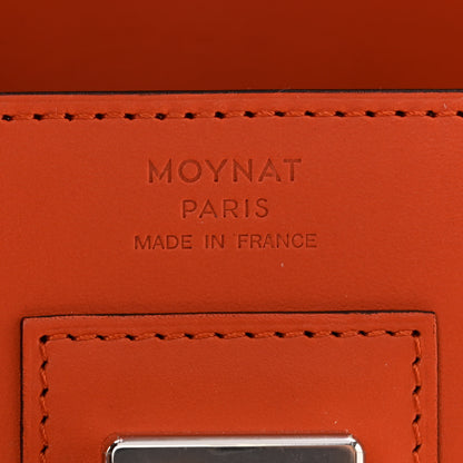Moynat Box Calfskin Cabotine Orange 6 of 9