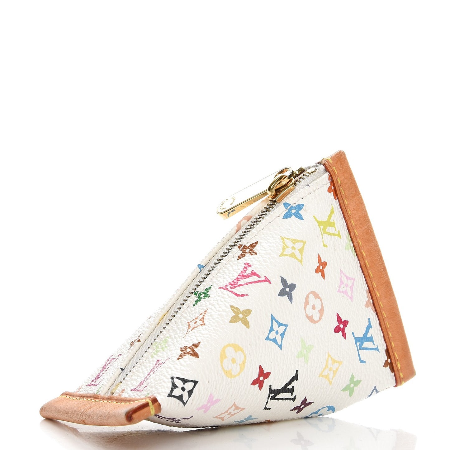 Monogram Multicolor Berlingot Coin Purse White