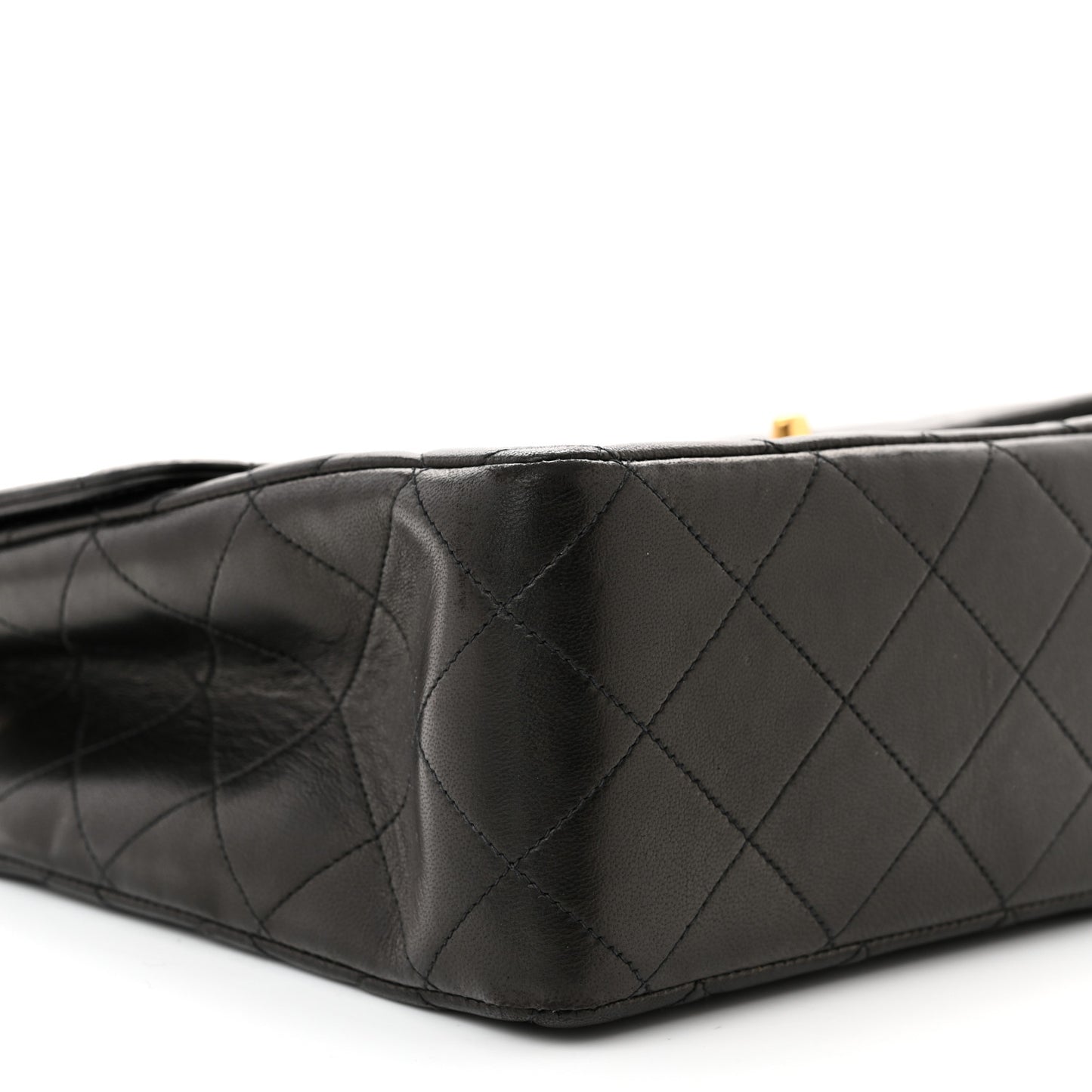 Lambskin Quilted XL Jumbo Single Flap Black