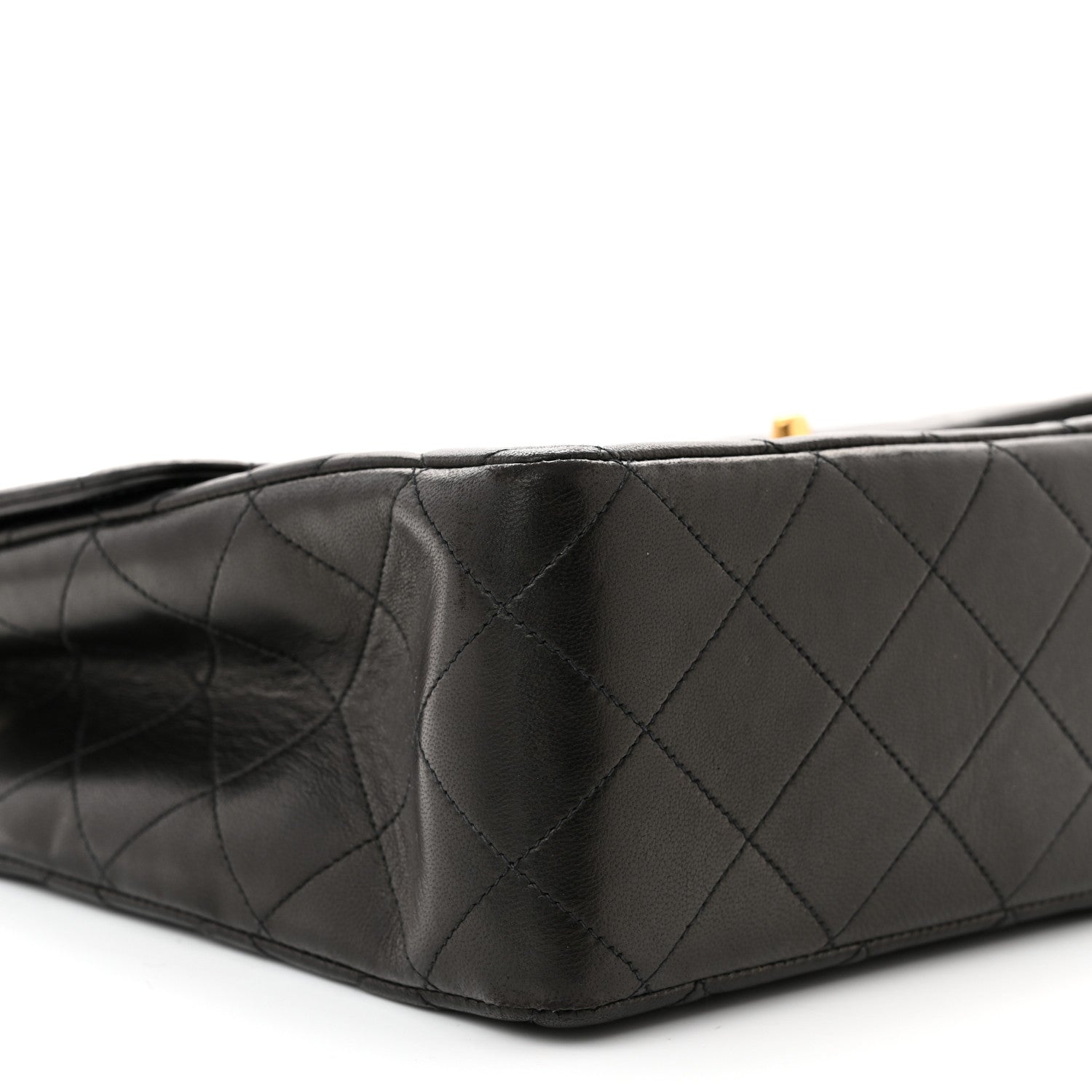 Chanel Lambskin Quilted XL Jumbo Single Flap Black 9 of 10