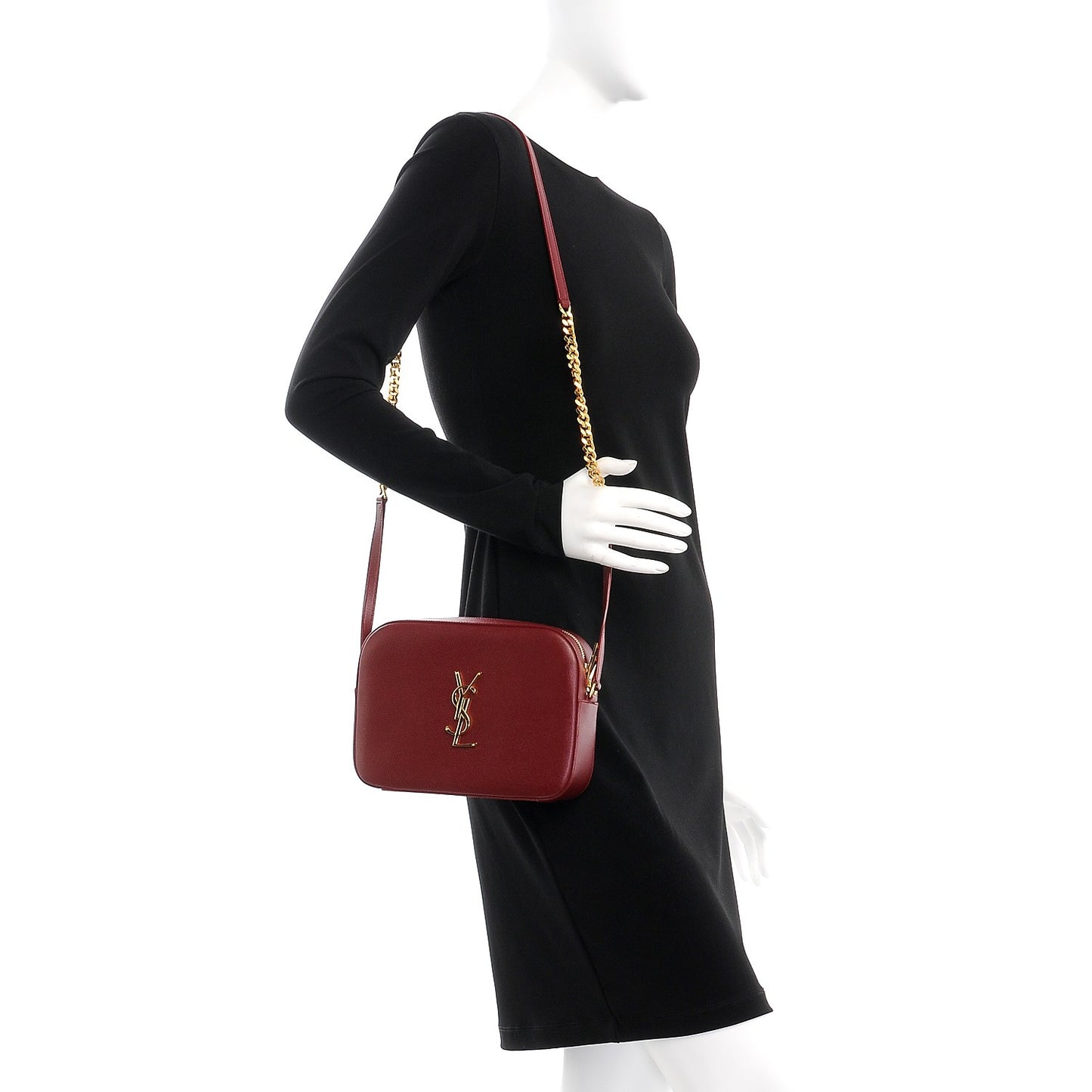 Grain De Poudre Medium Classic Monogram Camera Bag Wine