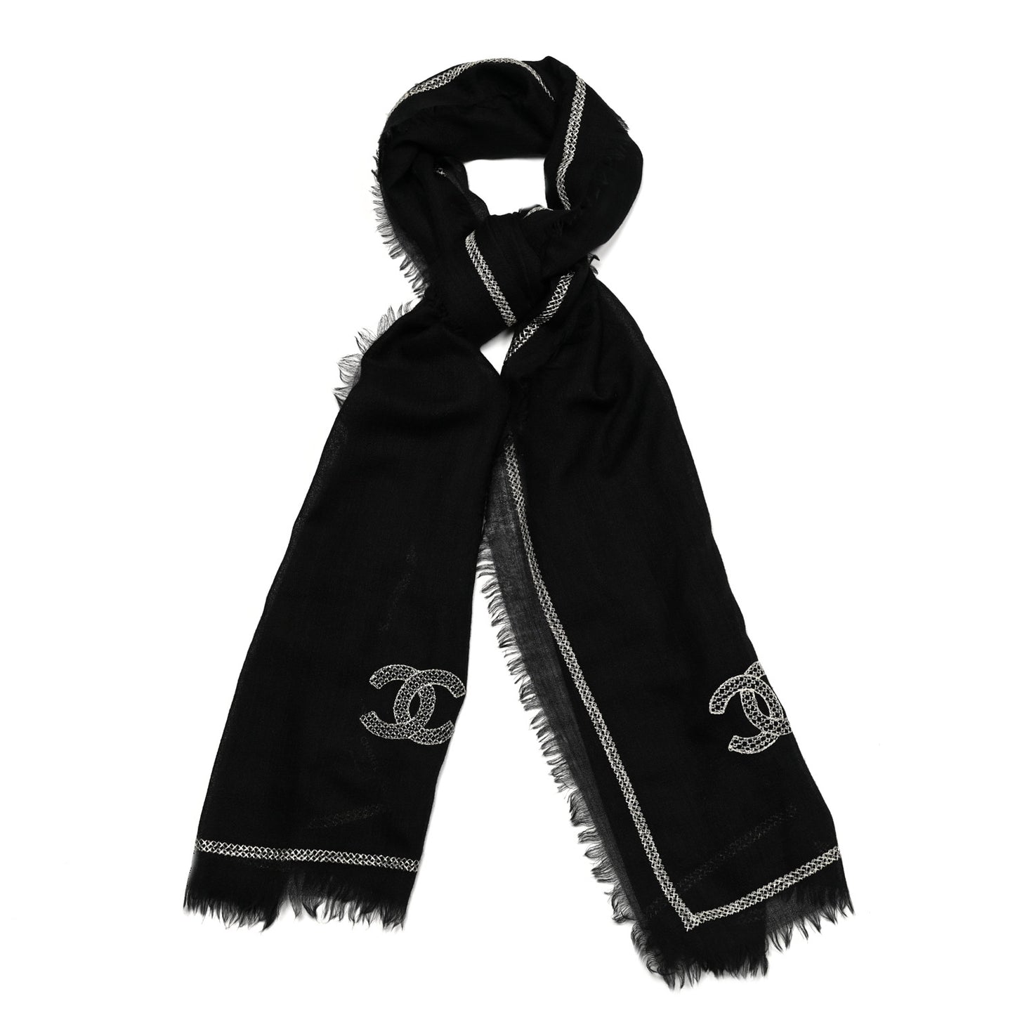 Cashmere CC Scarf Black