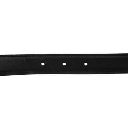 Hermes Swift Epsom 24mm Belt Strap 80 32 Black Etoupe 3 of 6