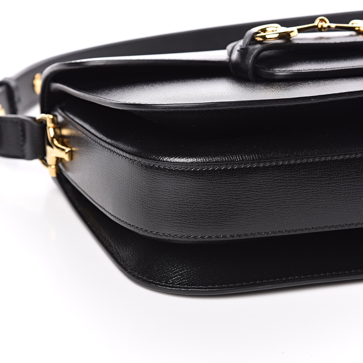 Gucci Azalea Calfskin Horsebit 1955 Shoulder Bag Black 8 of 10