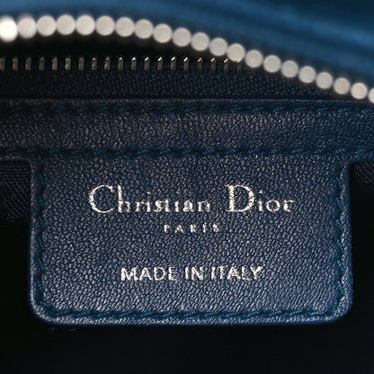 Christian Dior Lambskin Cannage Medium Lady Dior Blue 6 of 10