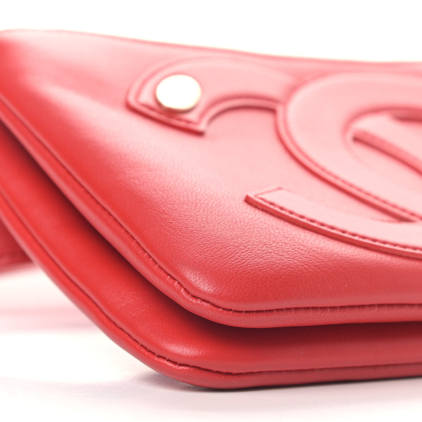 Lambskin CC Mania Waist Belt Bag Red