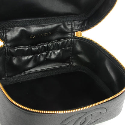 Chanel Caviar Vanity Cosmetic Case Black 5 of 8