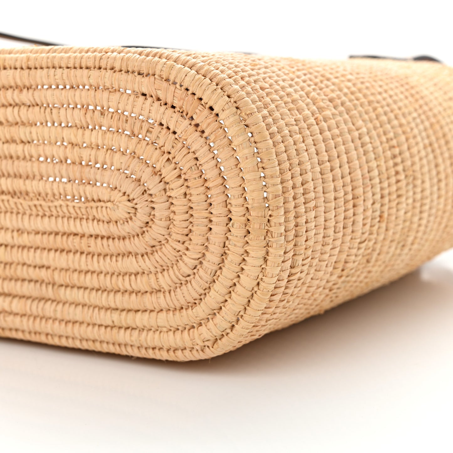 Raffia Small Square Basket Tote Bag Natural Tan