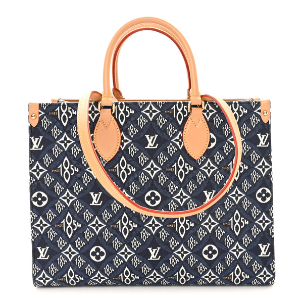 Louis Vuitton Jacquard Since 1854 Onthego MM Blue 1828753
