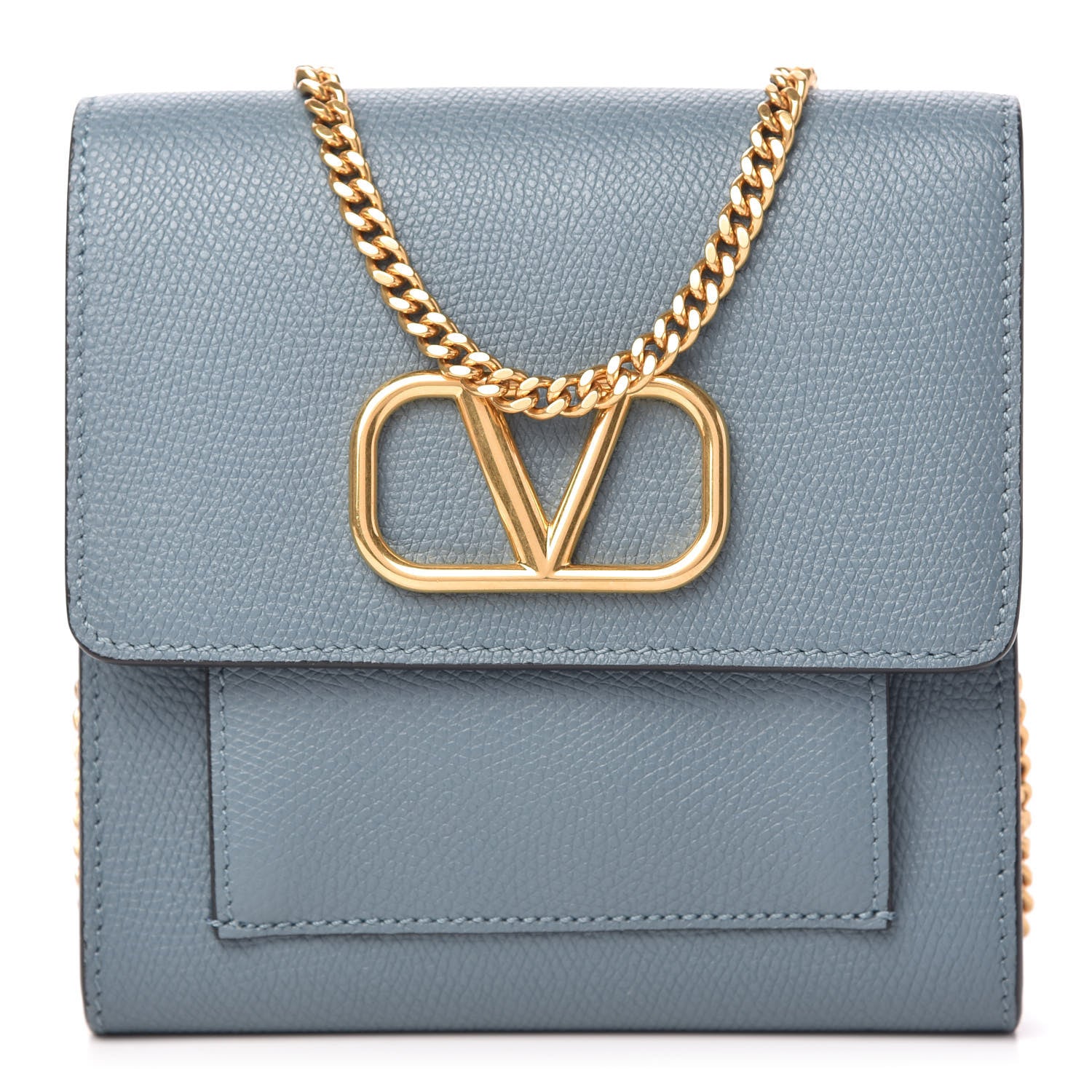 Valentino Garavani Grainy Calfskin VLogo Crossbody Bag Amadeus 1 of 9