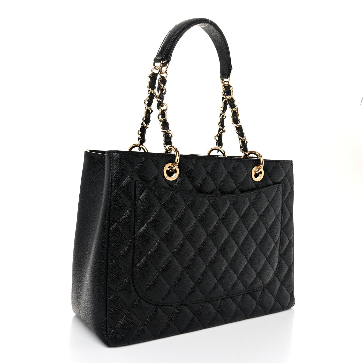 Chanel Caviar Quilted Grand Shopping Tote GST Black 3 of 11