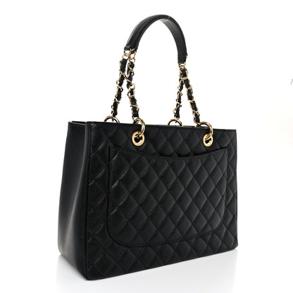 Chanel Caviar Quilted Grand Shopping Tote GST Black 3 of 11