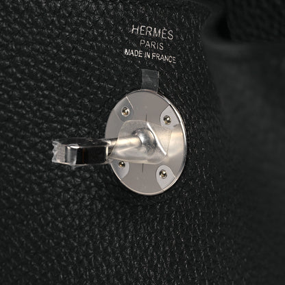 Hermes Taurillon Clemence Lindy 26 Black 11 of 12
