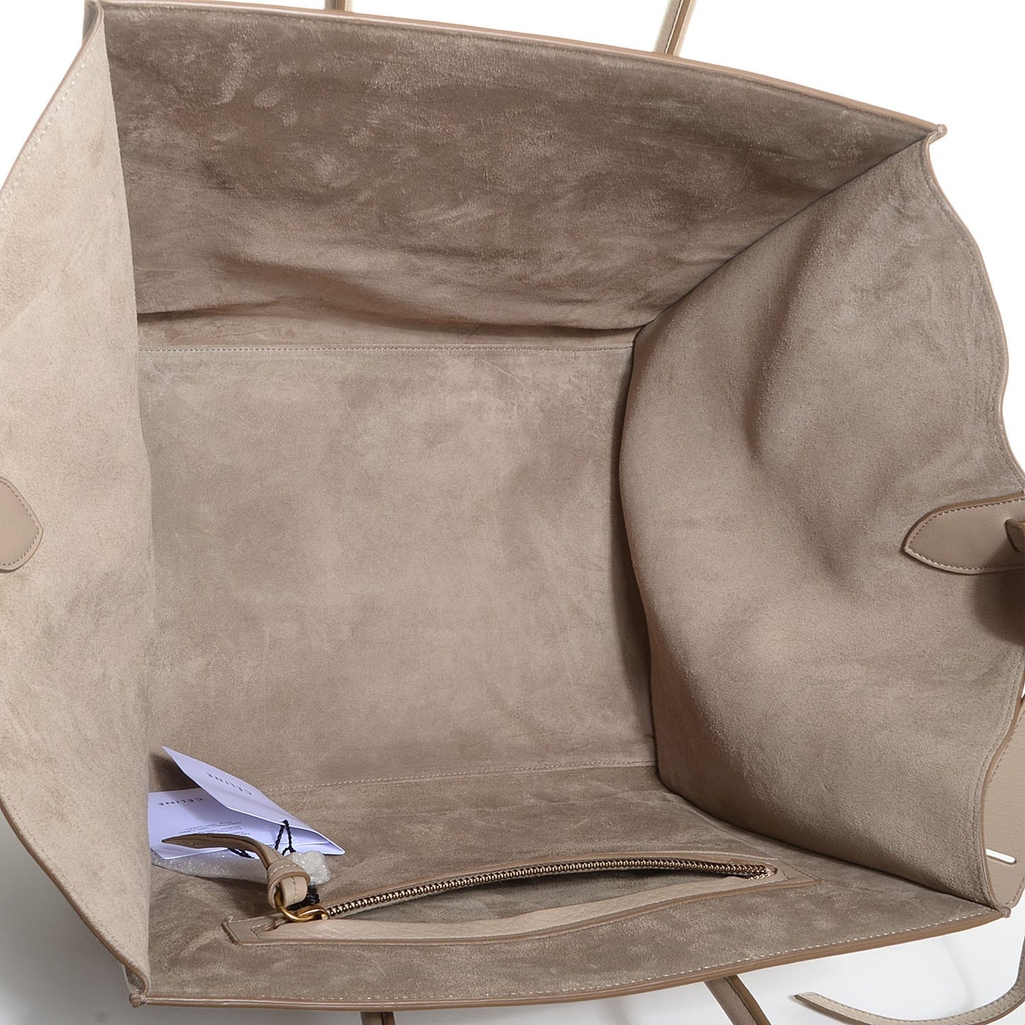 Supple Calfskin Medium Phantom Luggage Beige