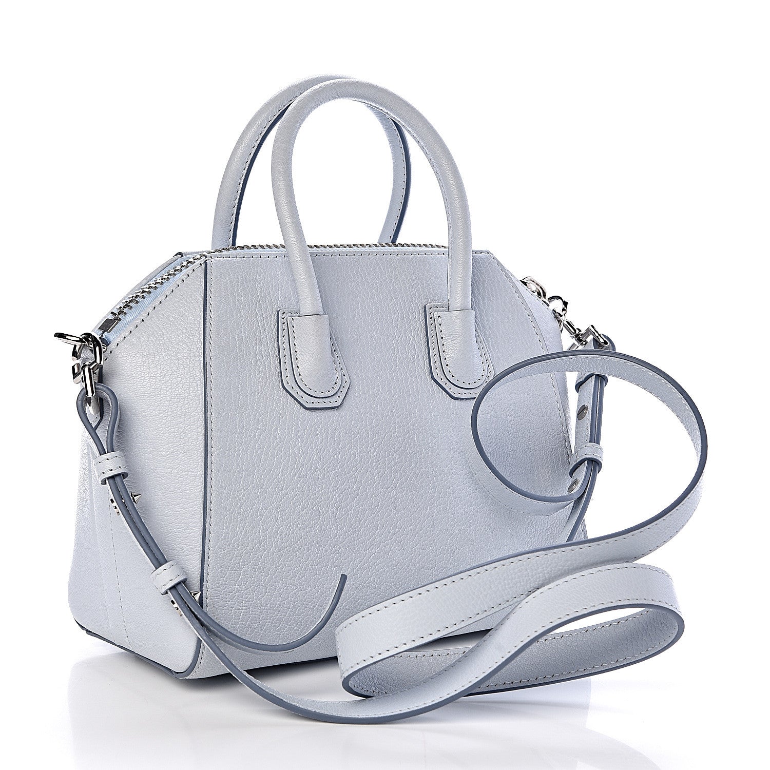 Givenchy Sugar Goatskin Mini Antigona Baby Blue 3 of 10