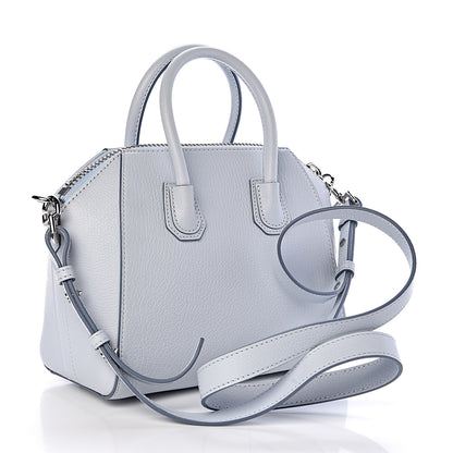 Givenchy Sugar Goatskin Mini Antigona Baby Blue 3 of 10