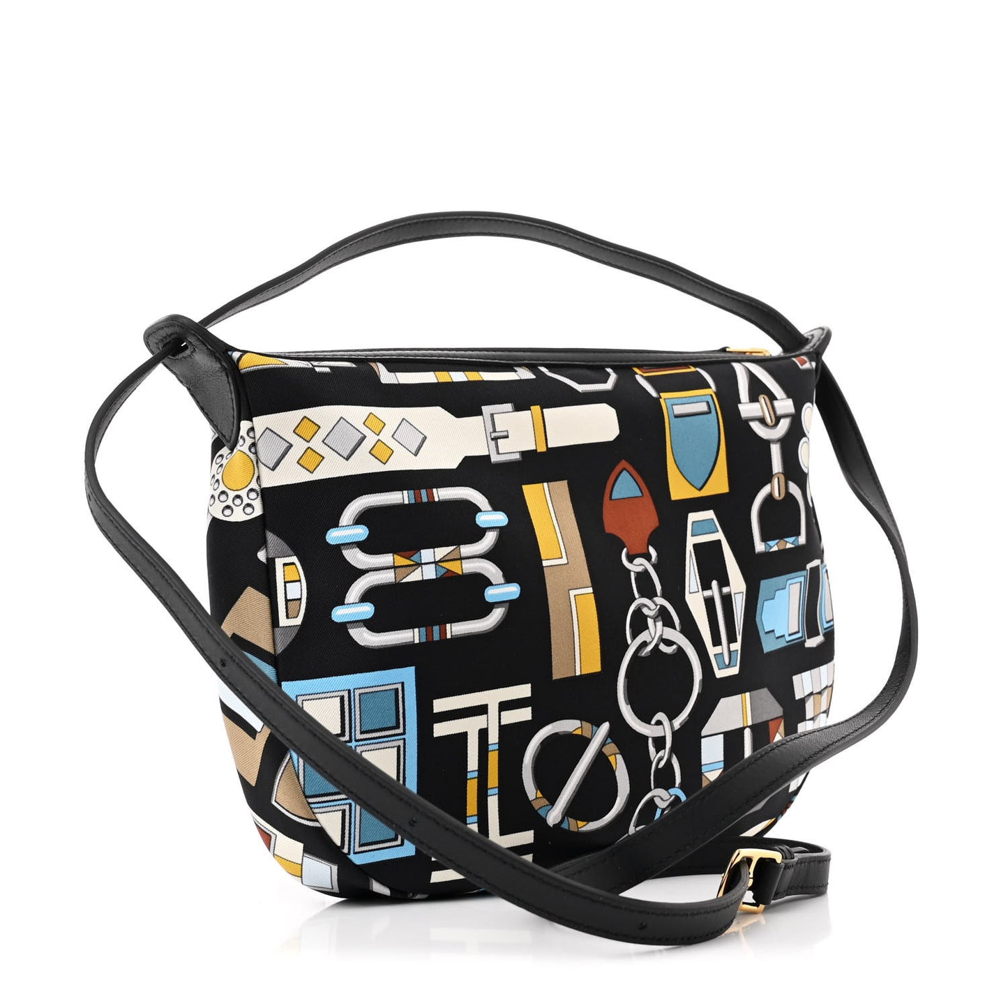 Silk Sursoie To Go Pouch Bleu Marine Craie Black