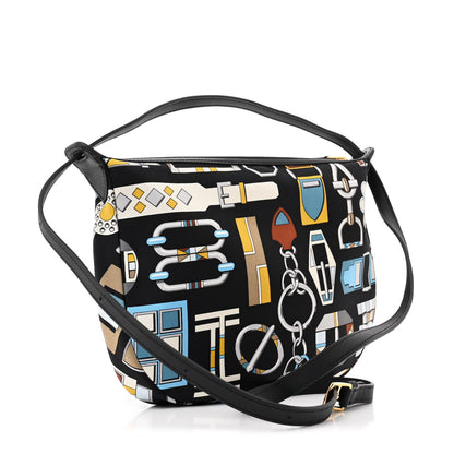 Hermes Silk Sursoie To Go Pouch Bleu Marine Craie Black 3 of 11