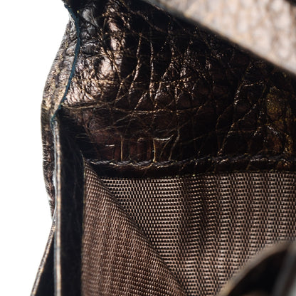 Prada Vitello Daino Antik Compact Zip Around Wallet Bronzo 9 of 9