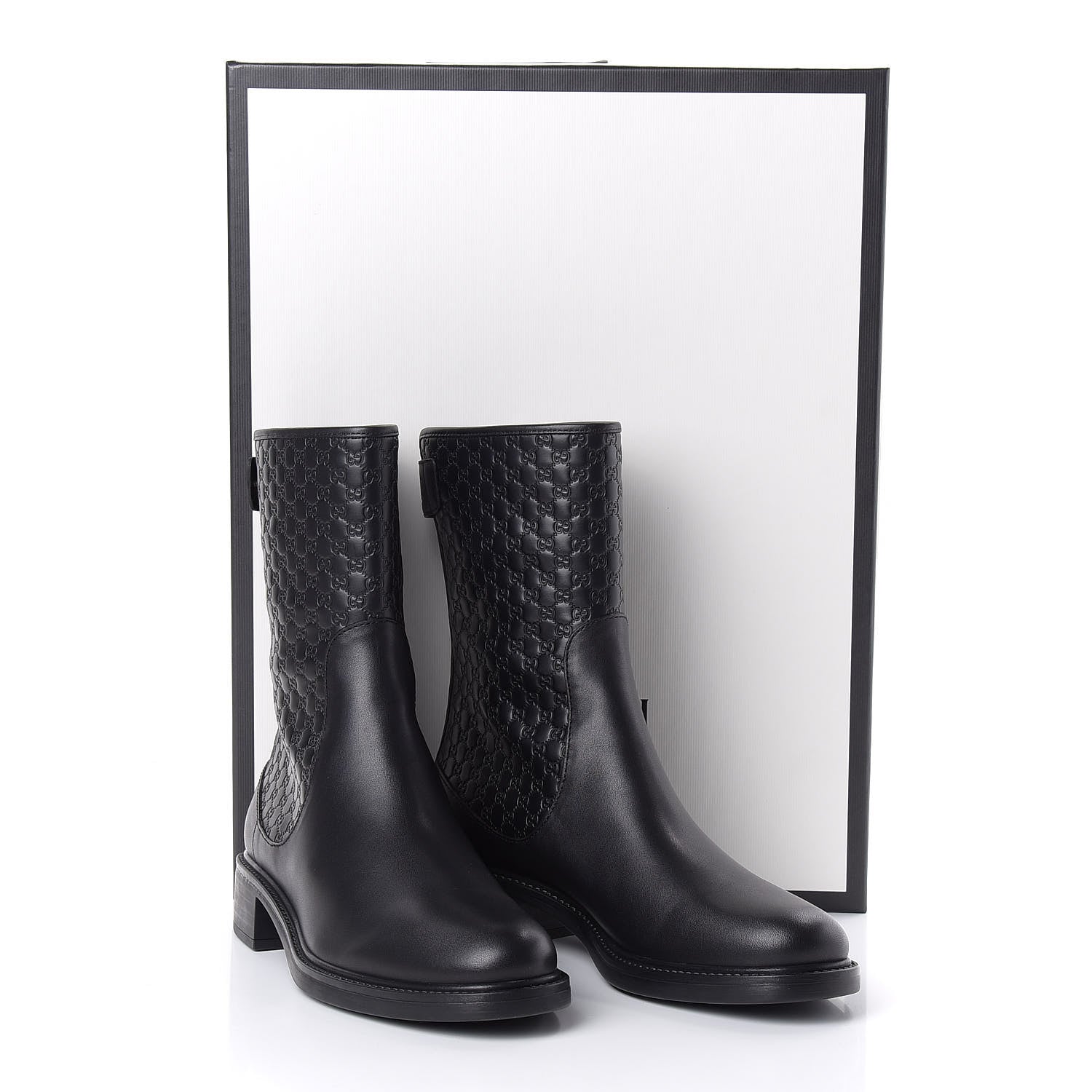 Gucci Soft Microguccissima Zip Boots 39 Black 9 of 9