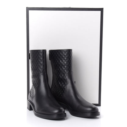 Gucci Soft Microguccissima Zip Boots 39 Black 9 of 9