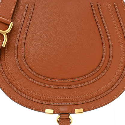 Chloe Calfskin Medium Marcie Round Crossbody Bag Tan 7 of 10