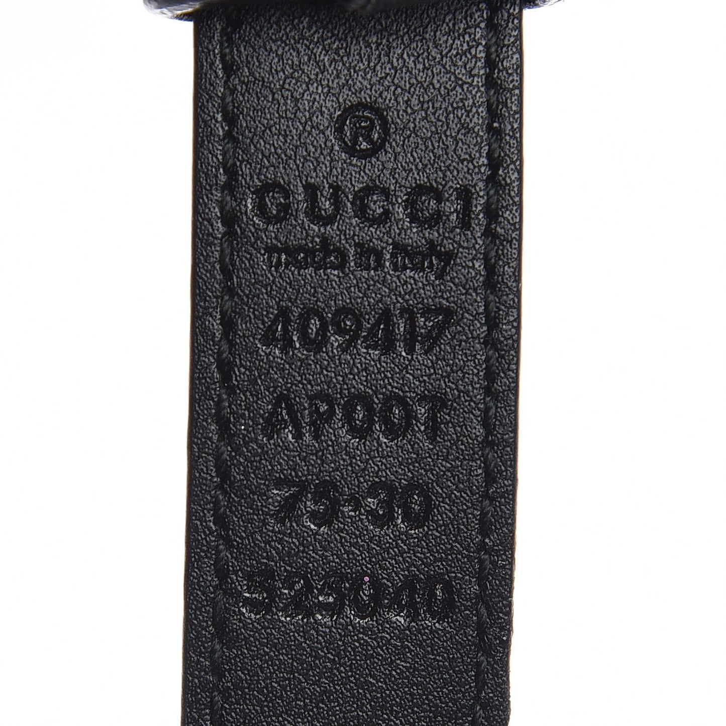 Calfskin Double G 20mm Belt 75 30 Black