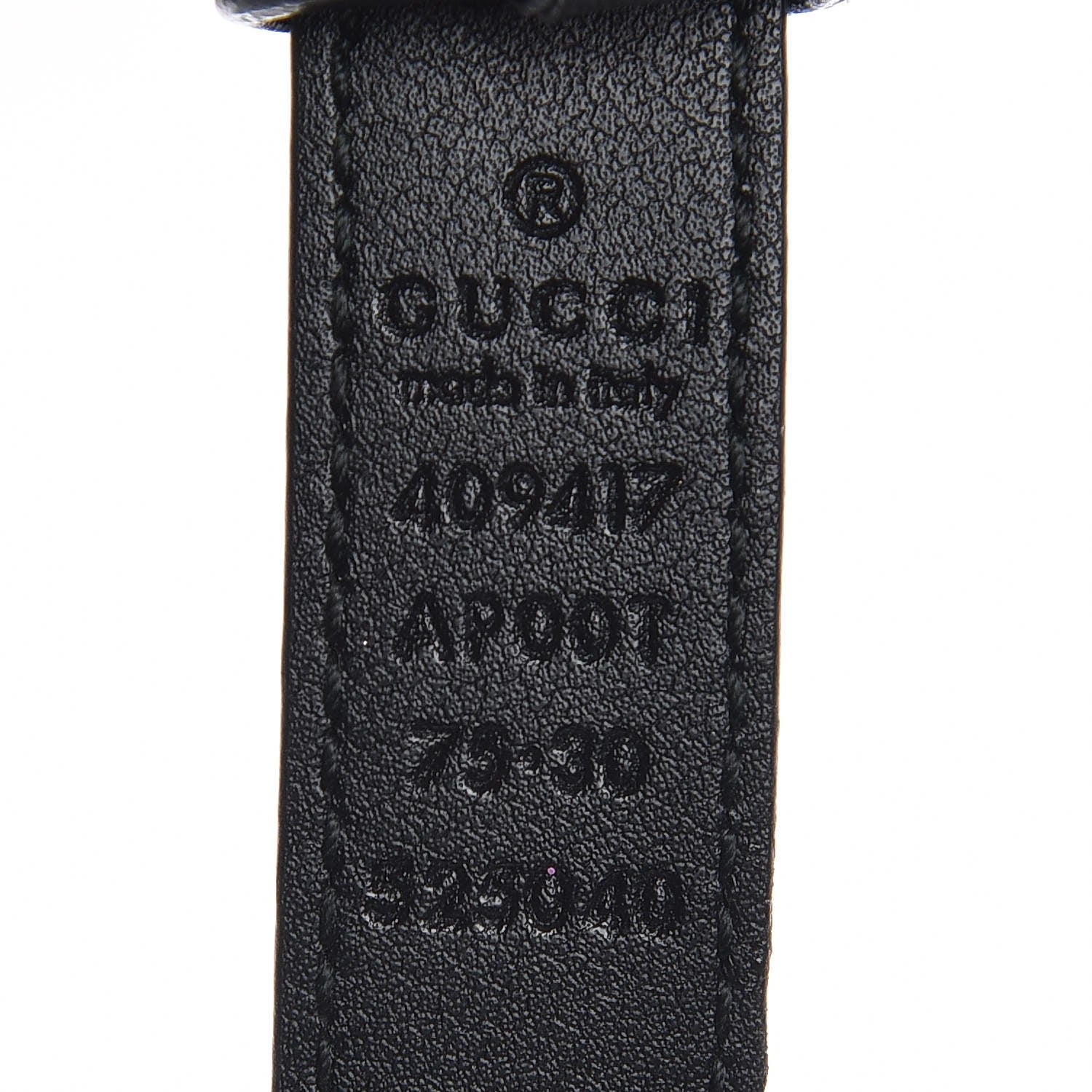 Gucci Calfskin Double G 20mm Belt 75 30 Black 4 of 9