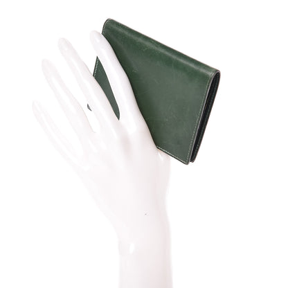 Hermes Box Photo Holder Wallet Vert Fonce 2 of 8