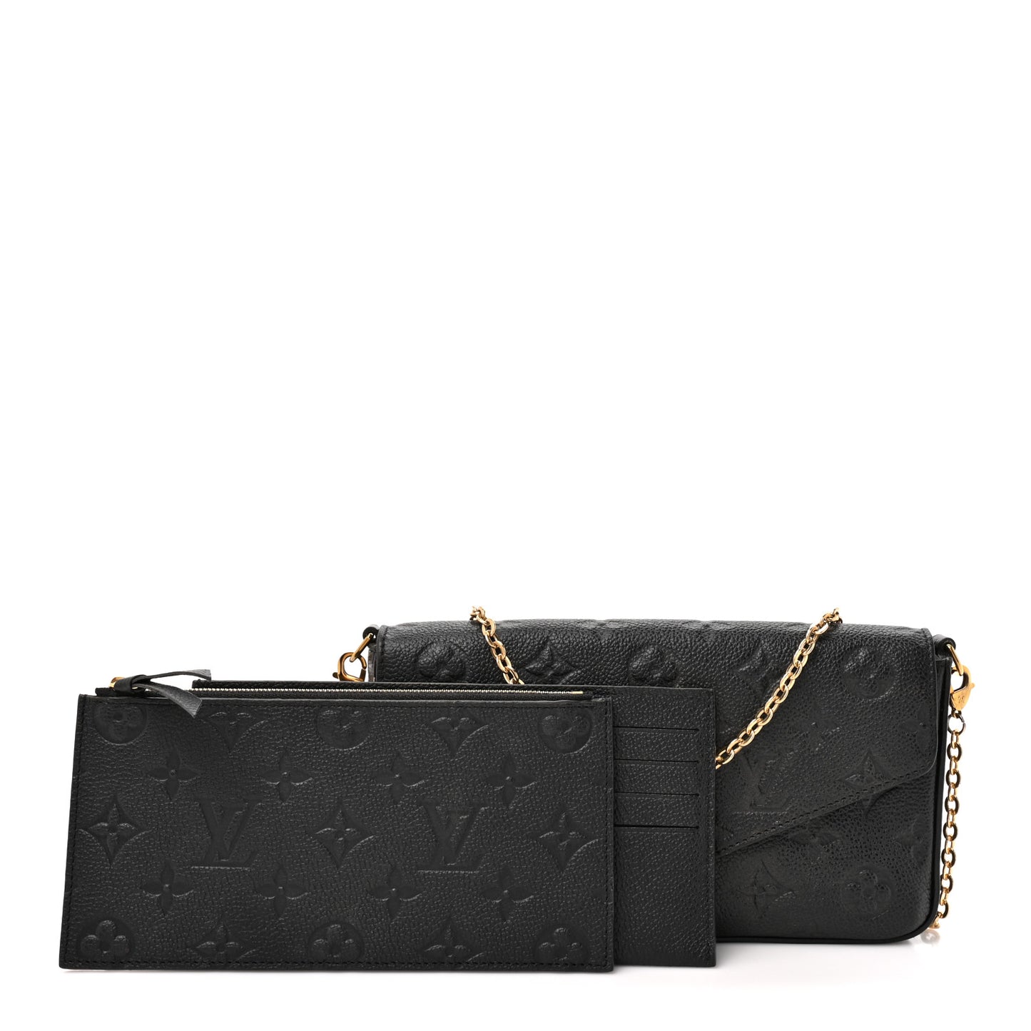 Empreinte Pochette Felicie Chain Wallet Black