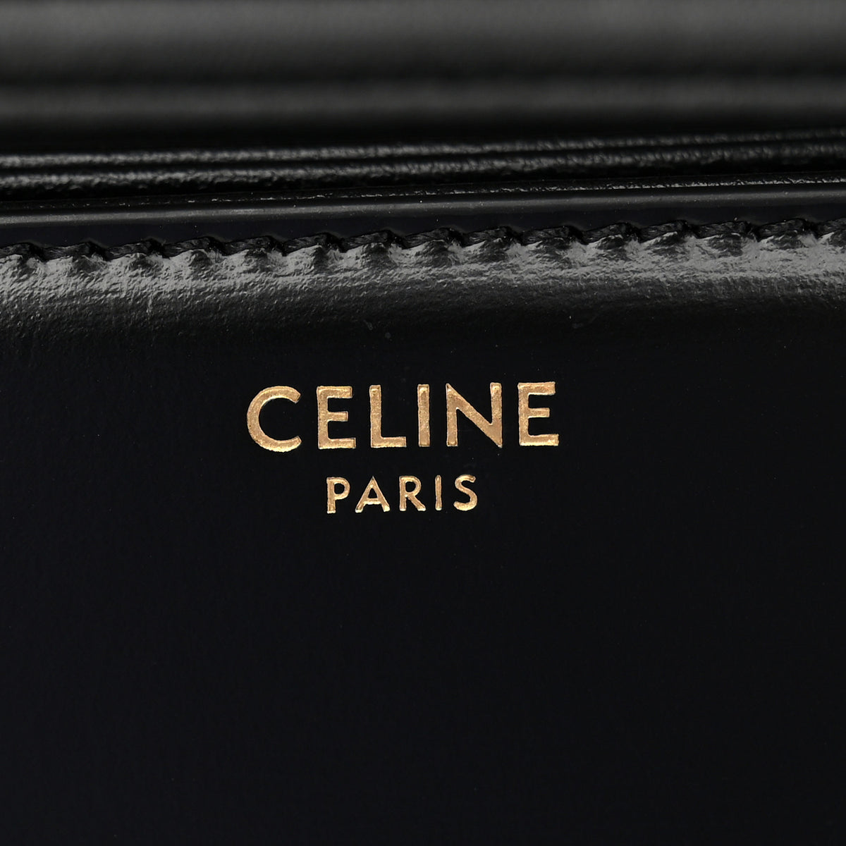 Shiny Calfskin Medium Triomphe Black